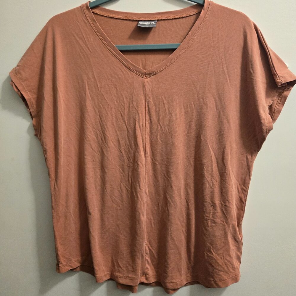 32 Degrees Cool Women's Soft Luxe Short Sleeve V-Neck Top
